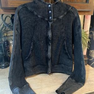 Free People Mason zip up hoodie